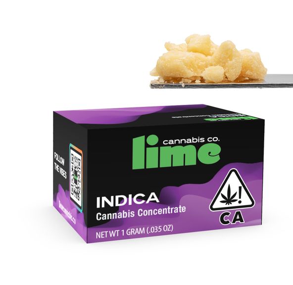 Blueberry Zkittlez - Indica (1.0g Live Resin Budder) Lime
