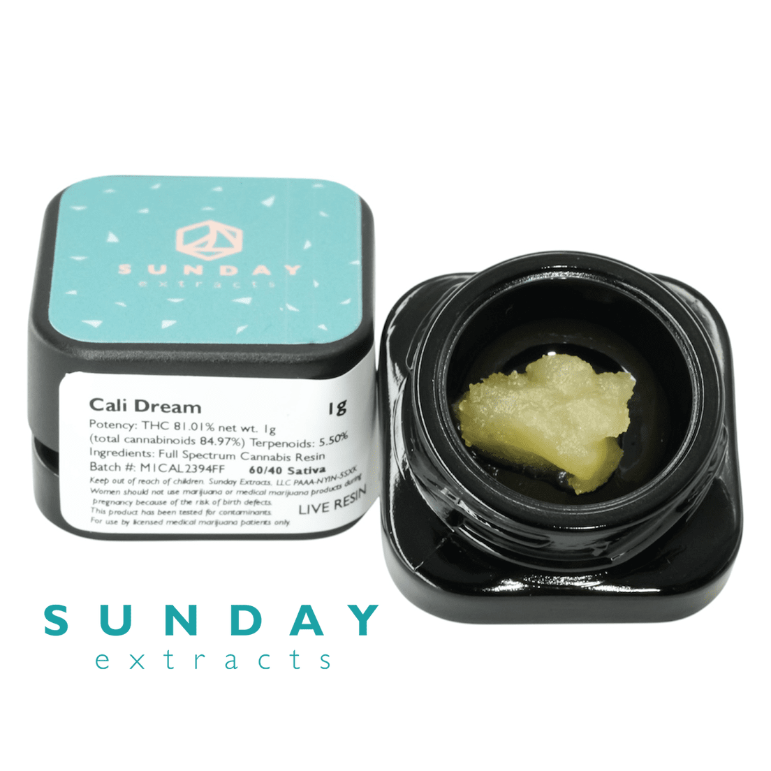 SUNDAY EXTRACTS CALI DREAM LIVE RESIN 1G
