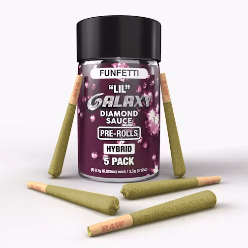 Funfetti (Hybrid) Mini 5-pack Diamond Infused Prerolls