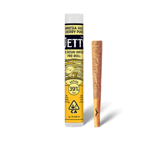 Jetty Live Resin Infused Pre-roll Amnesia Haze x Cherry Punch 1g