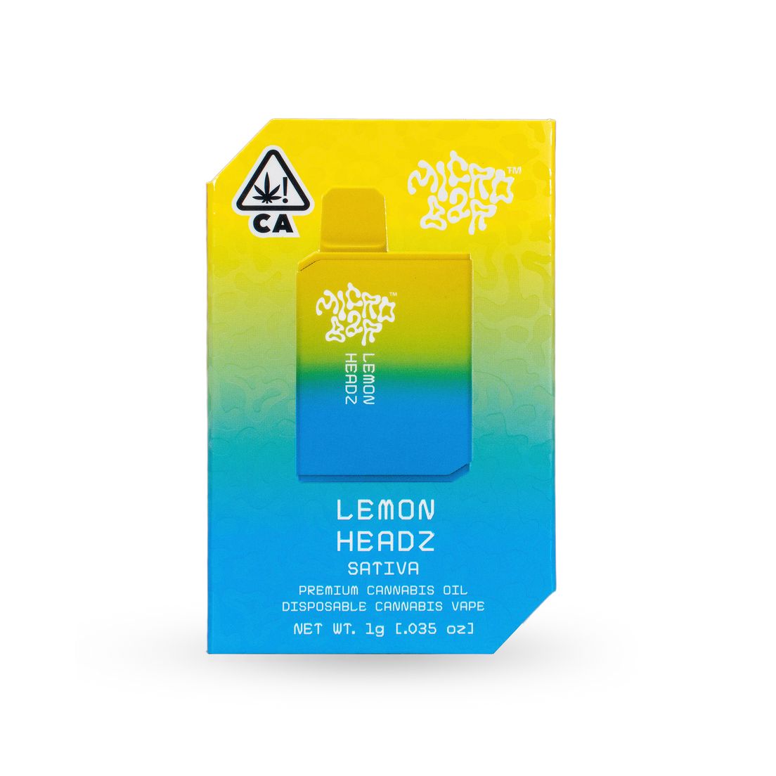 Microbar - Lemon Headz - Disposable Vape - 1g