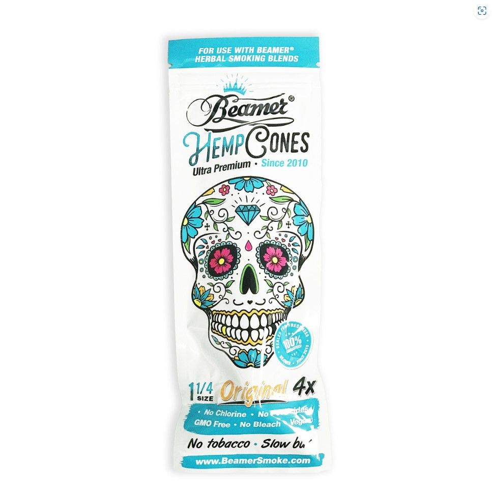 Hemp Cones Beamer 1 1/4 Original (BLUE)