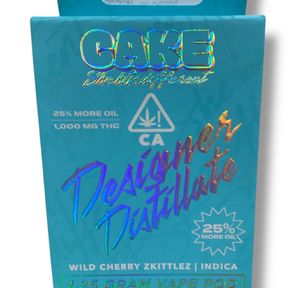 Cake - Wild Cherry Zkittlez 1.25g Rechargeable Designer Distillate