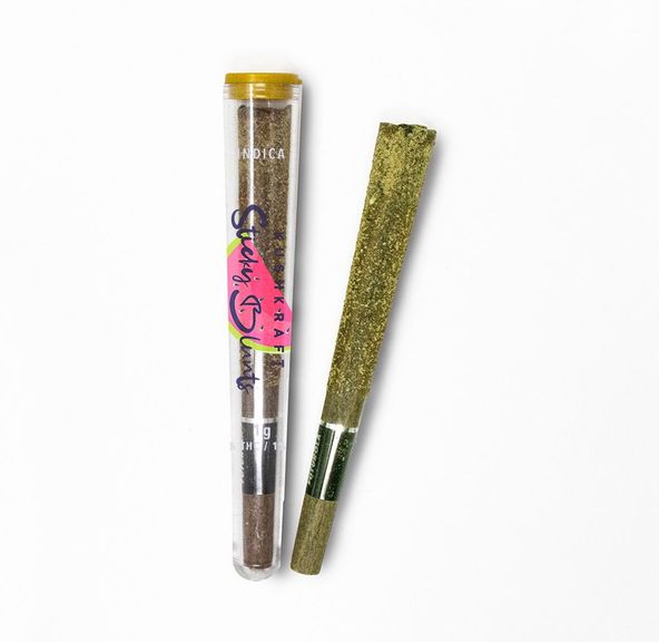 1 x 1g Shatter Infused Blunt Indica Pink Death Star Sweet Melon by KushKraft