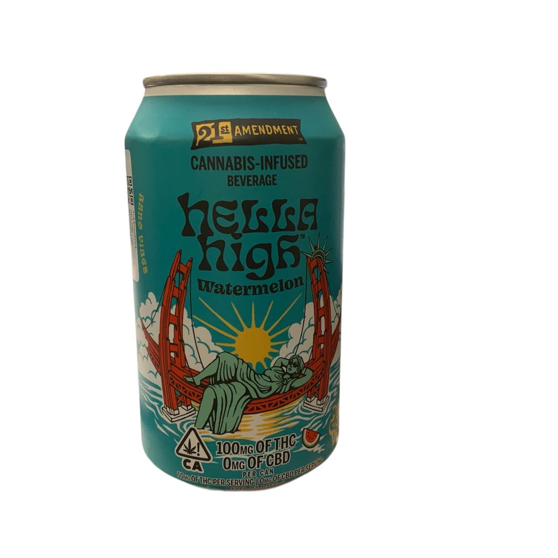21st Amendment - Hella High Watermelon 100 mg Infused Beverage