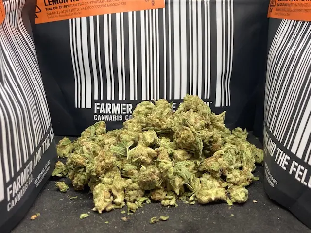 FARM AND THE FELON LEMON KUSH MINTS 1/2 OUNCE THC 24.47%