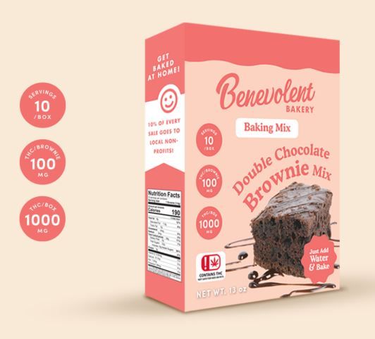 Benevolent Bakery | Brownie Mix | Double Chocolate | 1000mg