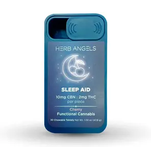 300mg CBDN: 60mg THC Sleep Aid Formula by Herb Angels (10mg CBDN: 2mg THC x 30) Cherry