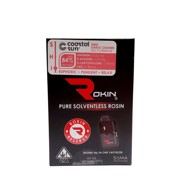 Rokin - GMO Garlic Cookies Reserve Rosin Disposable Vape 1g