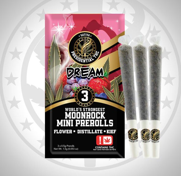 Presidential Moon Rock Mini Prerolls 3pk (Dream)