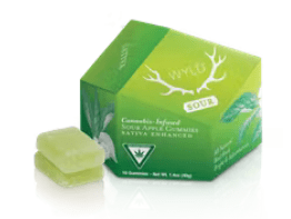 Sour Apple (sativa) - 10 Pack Gummies (THC 100mg) by WYLD