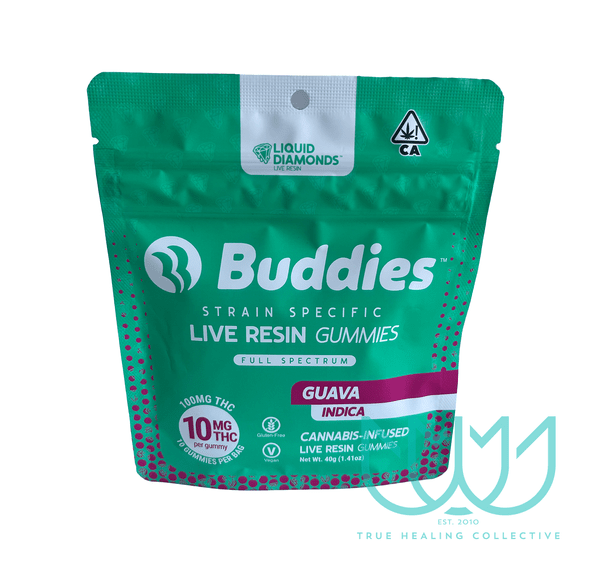Buddies Liquid Diamonds Live Resin Gummies - Guava Indica