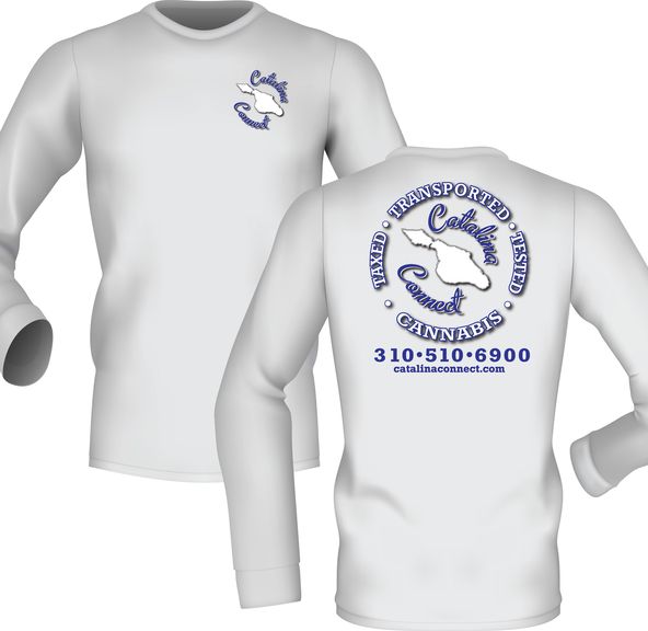 Catalina Connect: Long Sleeve T Shirt - White, Medium