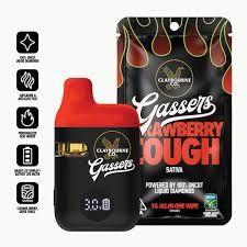Claybourne Co. - Gassers Liquid Diamonds AIO - 1g - Strawberry Cough
