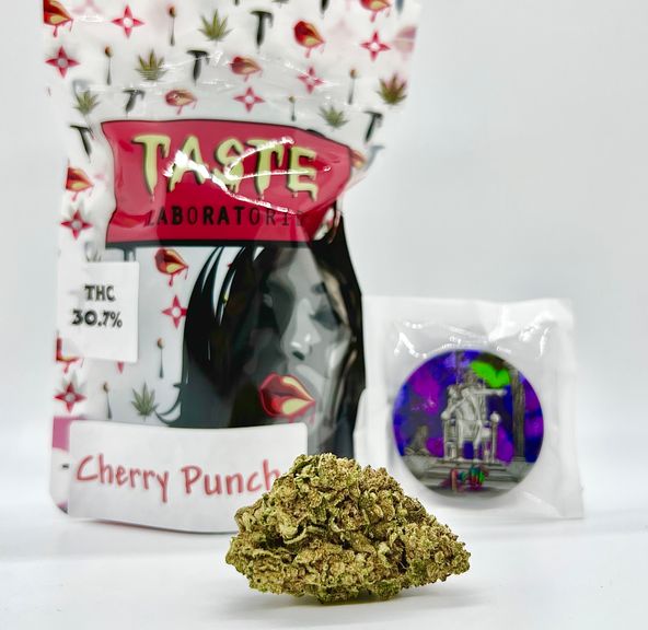 *Deal! $75 1/2 oz. Cherry Punch (30.7%/Hybrid - Sativa Dominant) - Taste + PopSocket