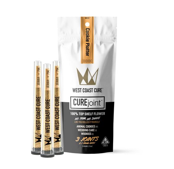 West Coast Cure - Cookie Platter - Prerolls - 3pk - 3g - Hybrid