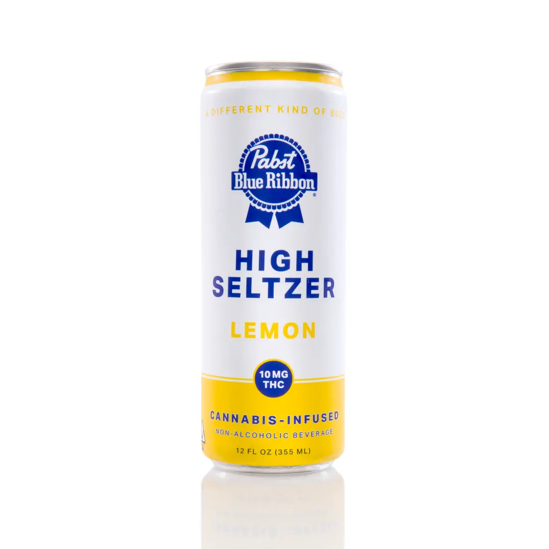 Pabst Blue Ribbon Infused Seltzer Lemon Singles 10mg