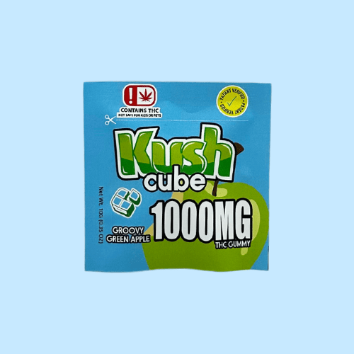 KUSH CUBE GROOVY GREEN APPLE GUMMY 1000MG