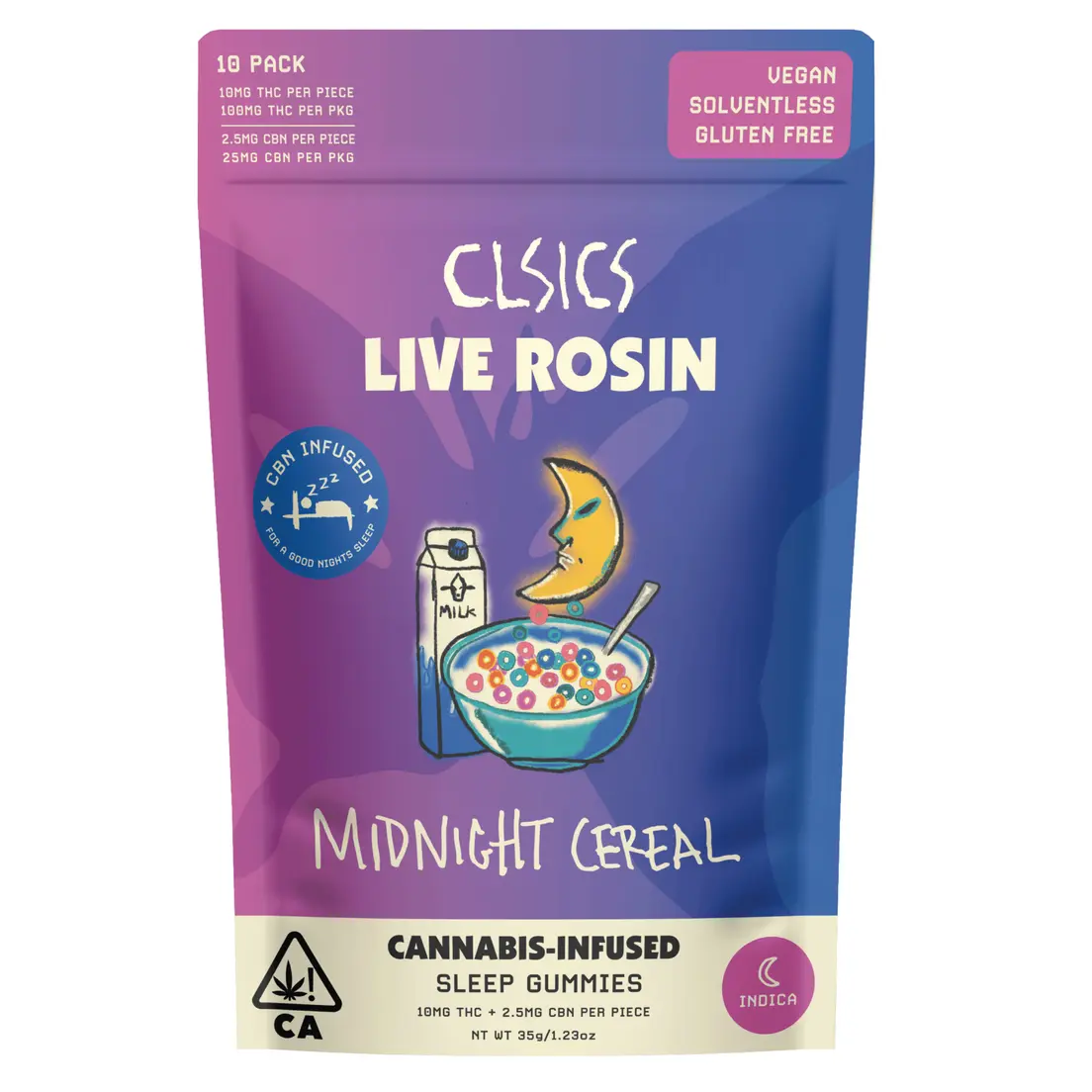 CLISCS - CBN Midnight Cereal Live Rosin - 10Pk GUMMIES - 100mg