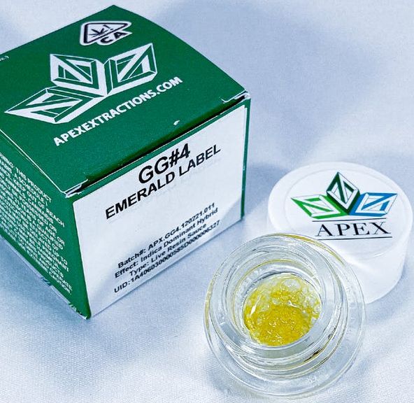 APEX Extracts GG#4 Emerald Label Live Resin Sauce 1g 79.14%