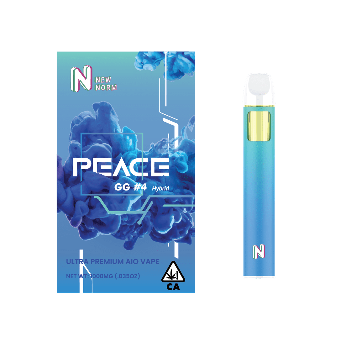 New Normal | AIO Vape | 1g | Peace | Gorilla Glue #4
