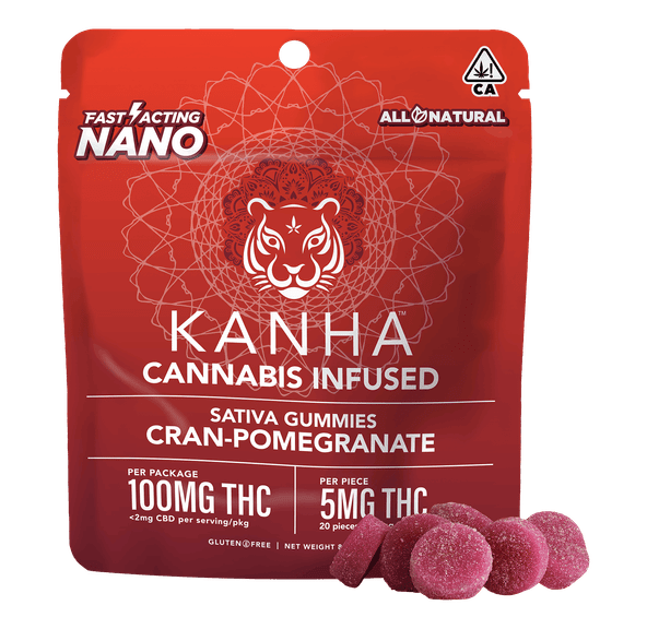 Kanha- CRAN POMEGRANATE 100MG NANO GUMMIES