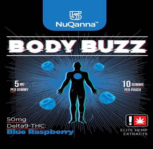 Body Buzz: Full Spectrum: 50mg : Blue Raspberry