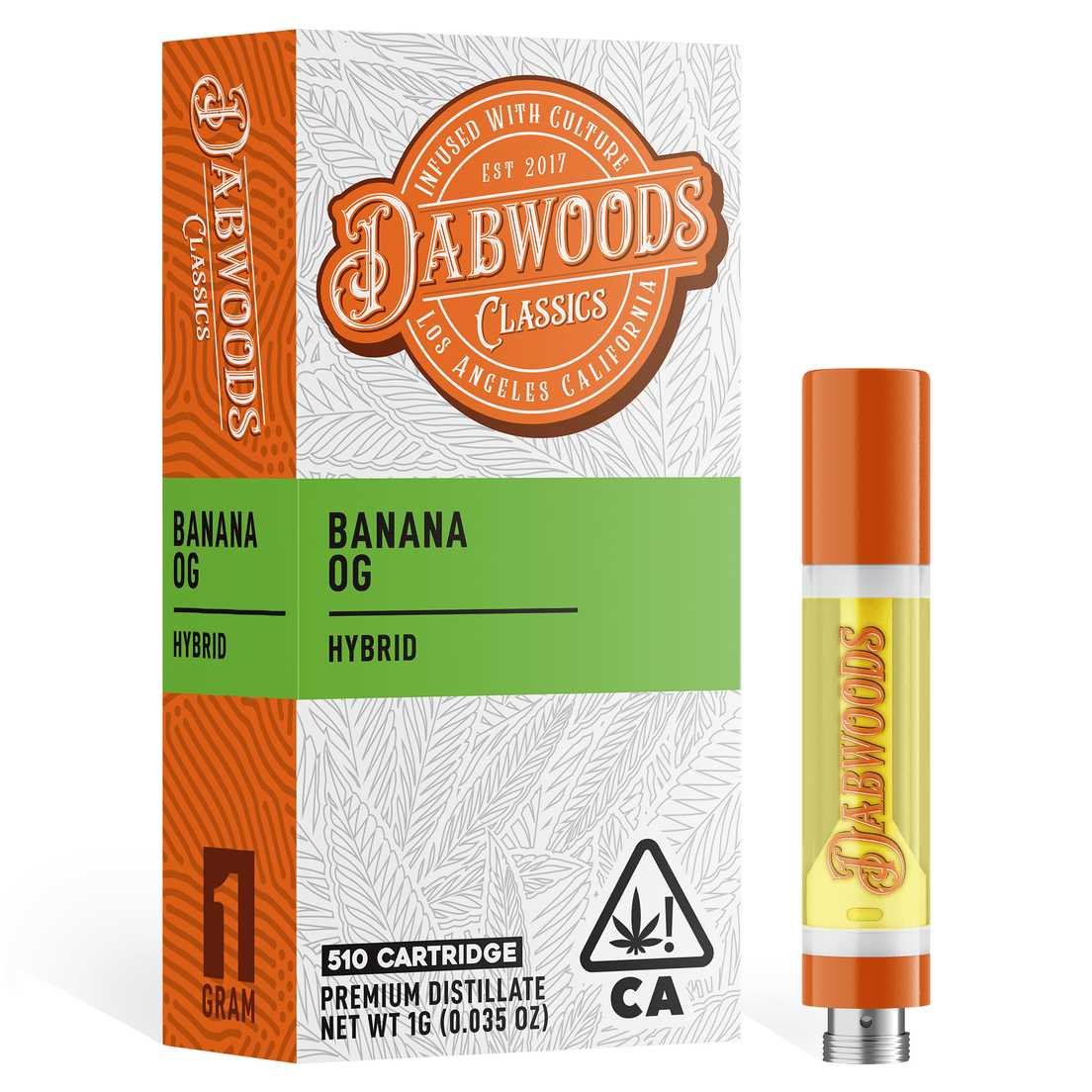 Dabwoods | Vape Cart | 1g | Distillate | Banana OG