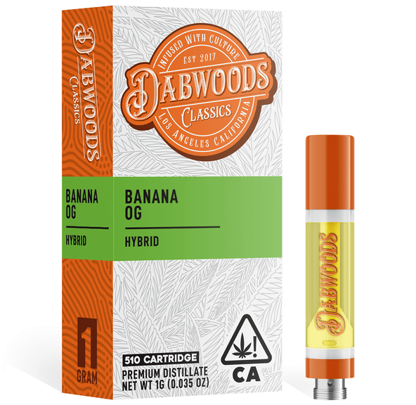Dabwoods | Vape Cart | 1g | Distillate | Banana OG