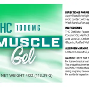 1000mg Muscle Gel
