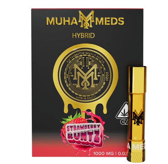 Muha | Vape Cart | 1g | Distillate | Strawberry Runtz