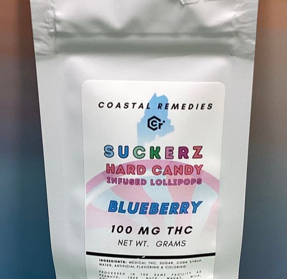 Coastal Remedies- Blueberry- Suckerz- Single Lollipop- 100mg