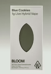 Bloom Extracts - Blue Cookies - Live Resin Cartridge - 1g - Hybrid