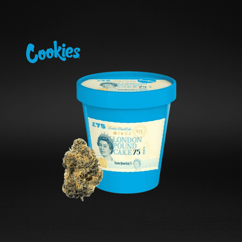 Cookies (Cultivated by DC's Finest) | London Pound Cake - Flower | 3.5g | Indica-Hybrid