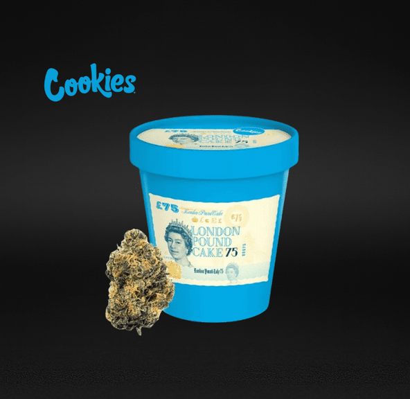 Cookies (Cultivated by DC's Finest) | London Pound Cake - Flower | 3.5g | Indica-Hybrid