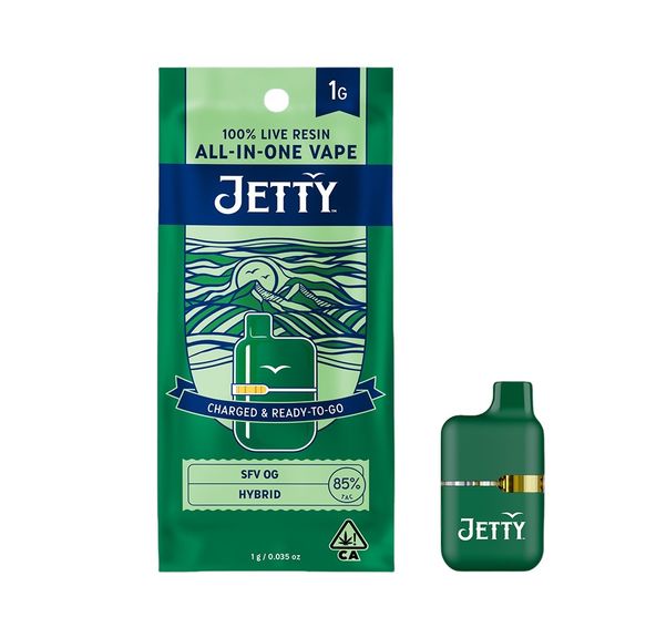 Jetty AIO Live Resin Mini Tank SFV OG 1g