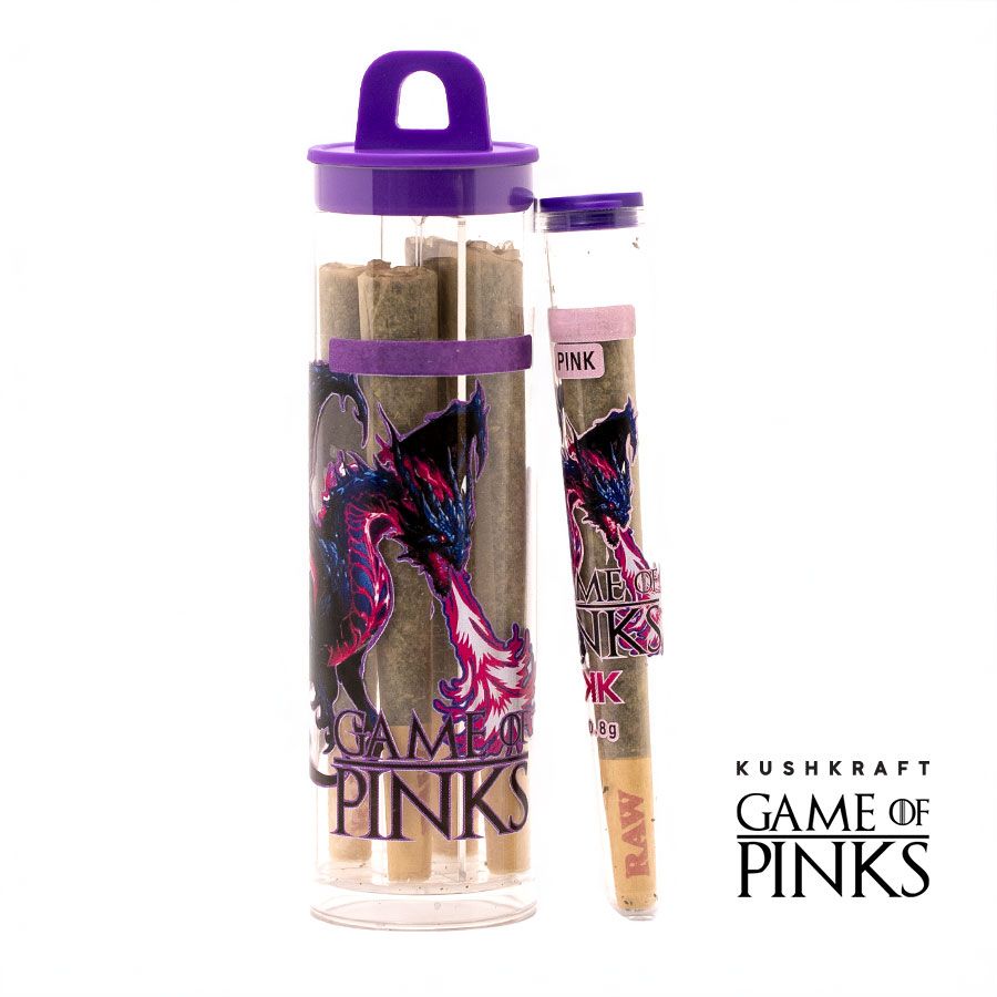 Pinkie & the Brain Indica 4 x 0.8g Exclusive Pre-Rolls - Game of Pinks