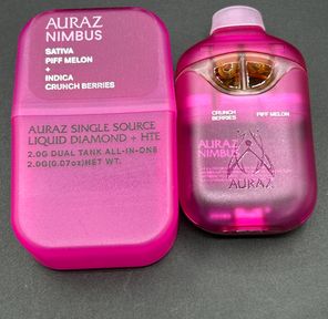 Auraz Liquid Diamond 2g Split Disposable - Piff Melon(S) / Crunch Berries(I)