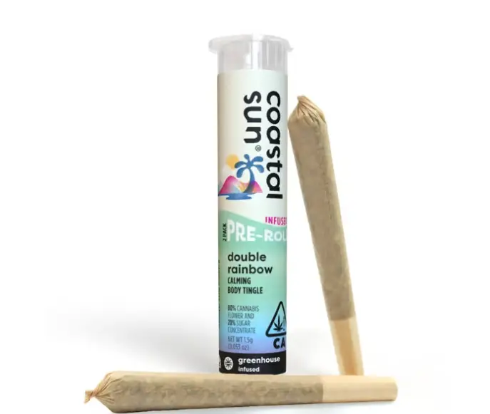 Coastal Sun - Double Rainbow 2pk Infused Preroll 1.5g