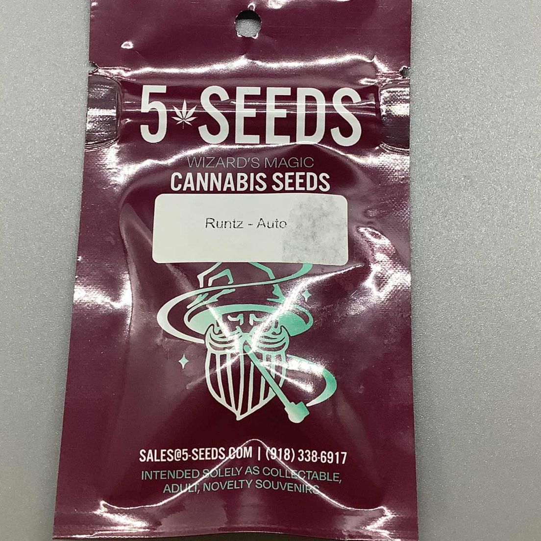 5 Seeds Autoflower Feminized Seeds- Runtz