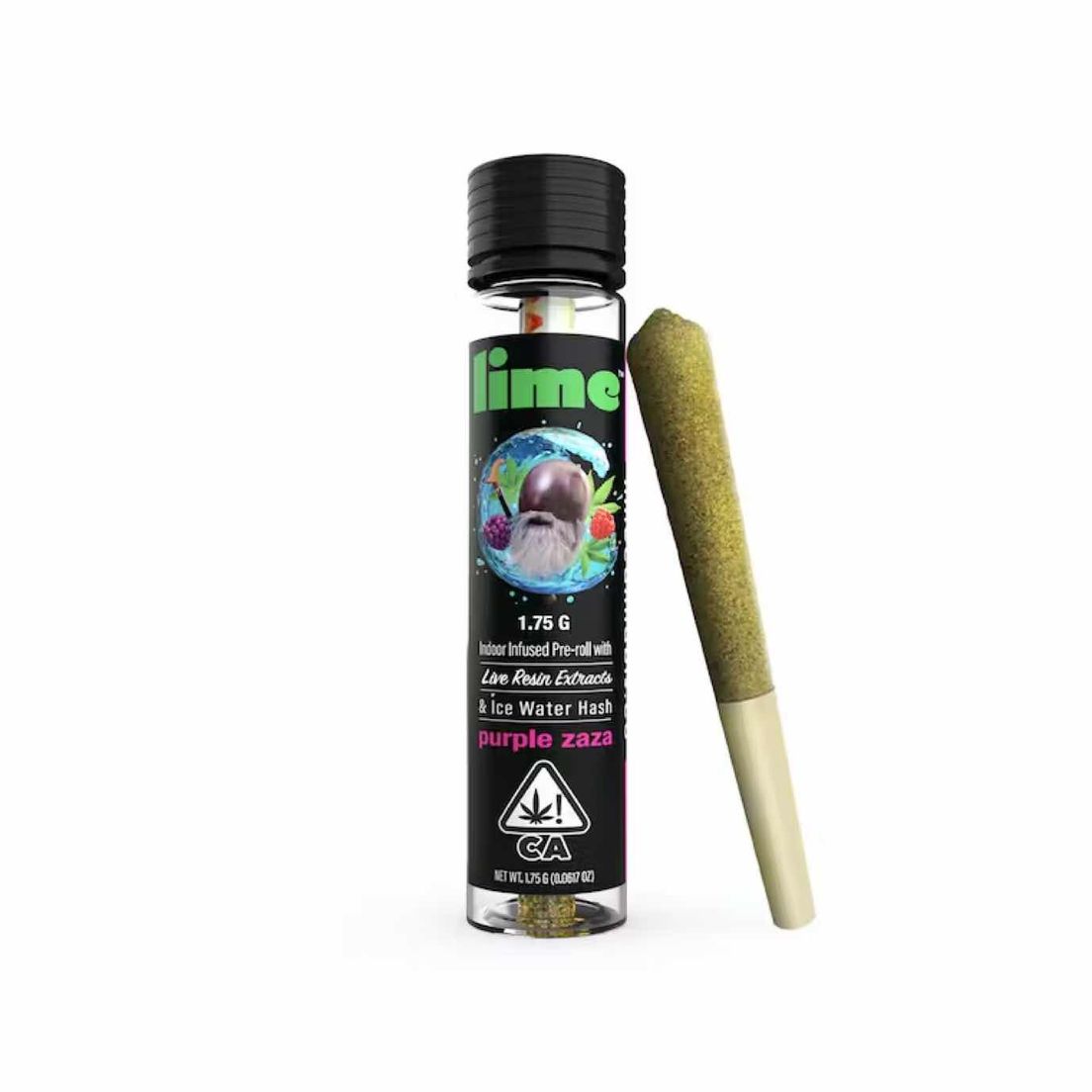 Lime Infused Pre-roll Purple Zaza 1.75g