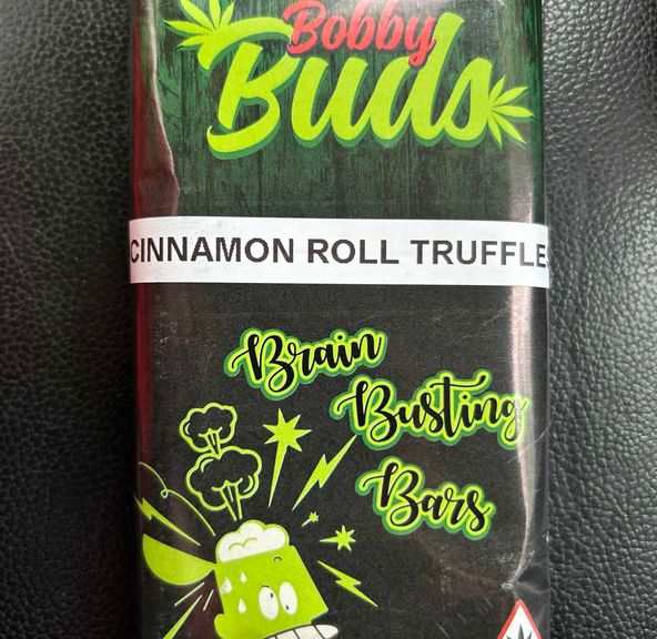 350mg Brain Busting Bar Cinnamon Roll Truffles | Bobby Buds