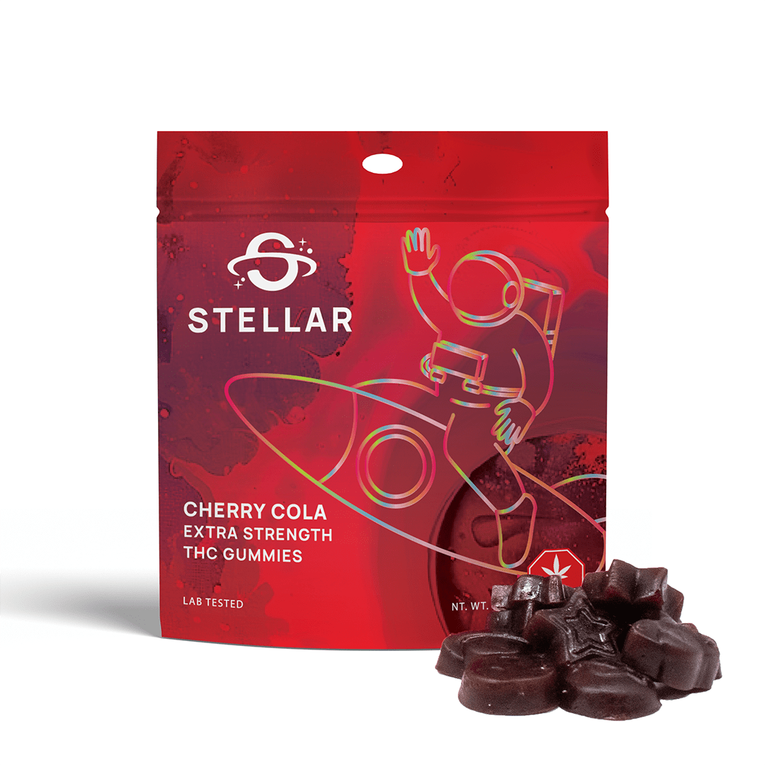 1000mg Cherry Cola Comet Gummies by Stellar Treats