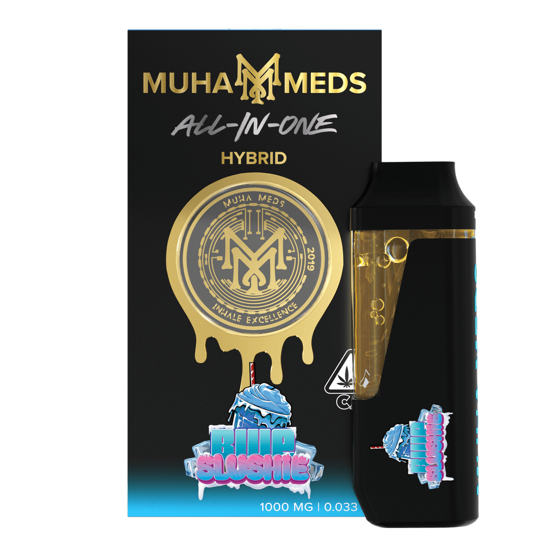 Muha | AIO Vape | 1g | Distillate | Blue Slushie