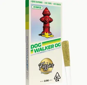Fuzzies - Diamonds 5-Pack Infused Pre-Rolls - Dogwalker OG - Hybrid - 2.5 g
