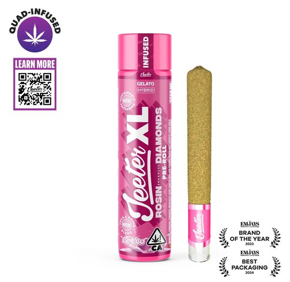 Jeeter- Gelato XL Rosin Enhanced Diamond Preroll 2g (H)