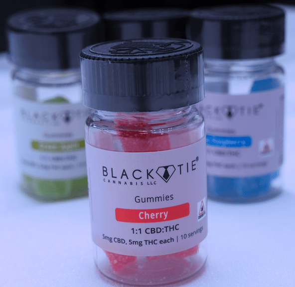 Black Tie- Cherry - 1 To 1 Gummies- 100mg