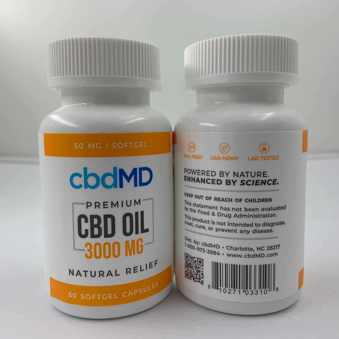 CBDMD|OIL 3000mg|60 Capsules