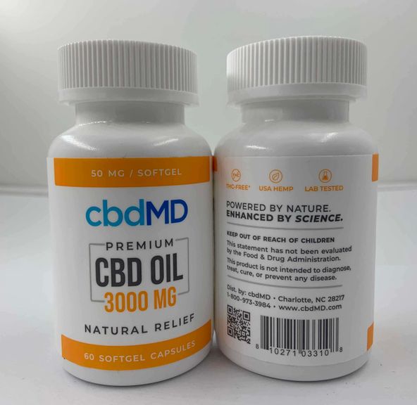 CBDMD|OIL 3000mg|60 Capsules