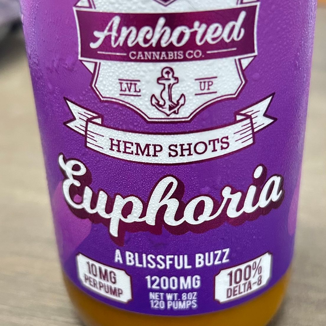 ANCHORED - HEMP SHOTS - EUPHORIA - D8